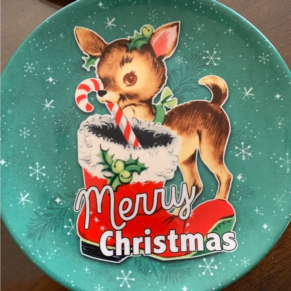 Mr. Christmas Vintage Inspired Plates set of 4 - Picture 6 of 10